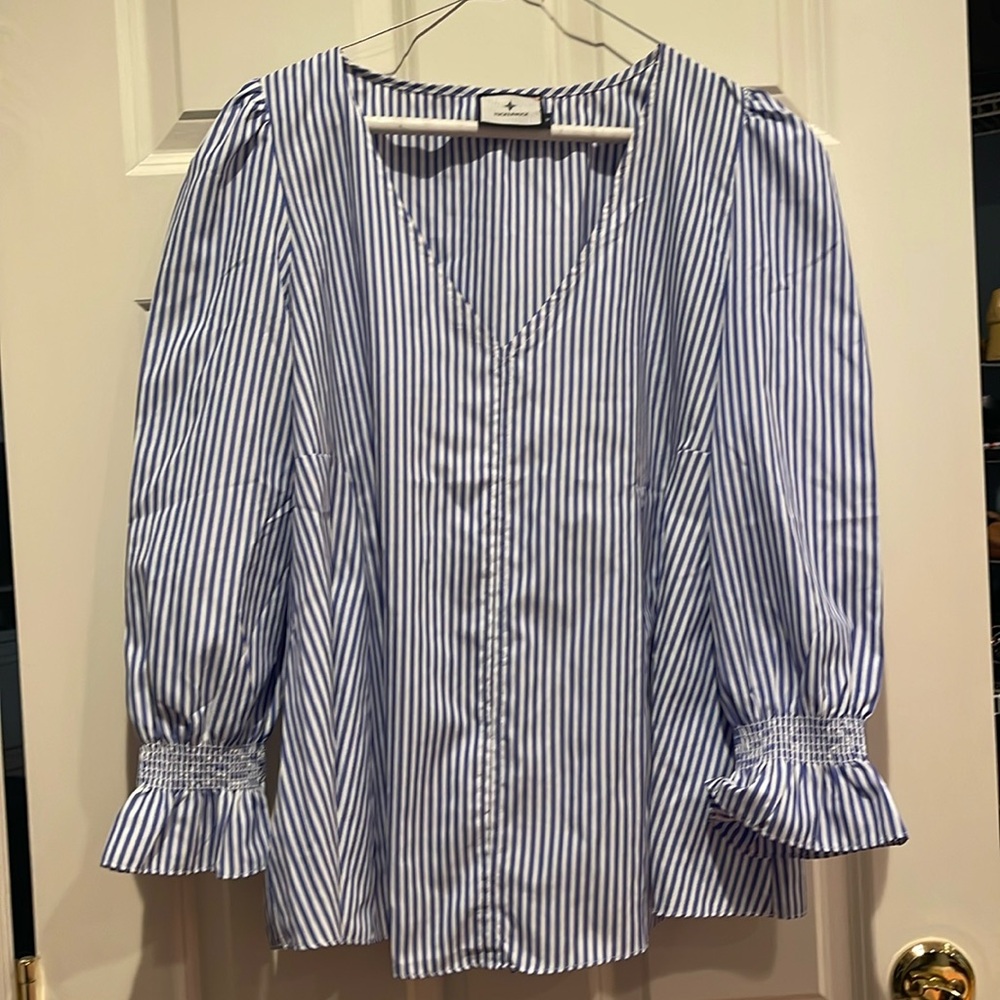 Tuckernuck v-neck blouse. NWOT